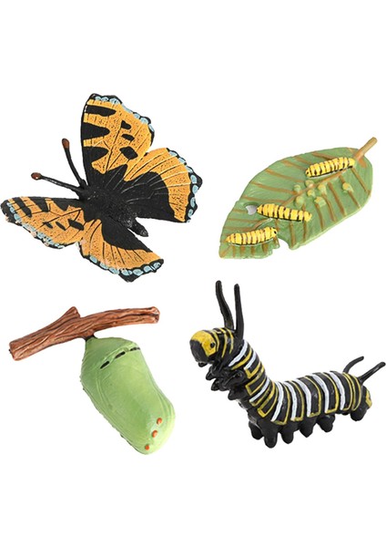 Gerçekçi Plastik Böcekler Oyuncaklar Yumurta Bebek Küçük Caterpillar Chrysalis Kelebek (Yurt Dışından)