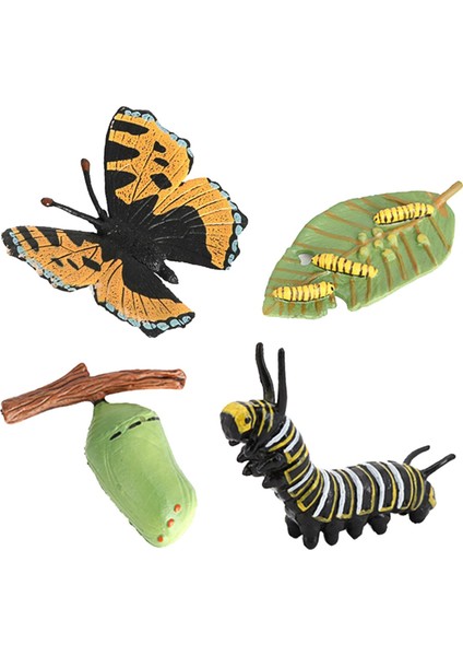 Gerçekçi Plastik Böcekler Oyuncaklar Yumurta Bebek Küçük Caterpillar Chrysalis Kelebek (Yurt Dışından) indirimleri