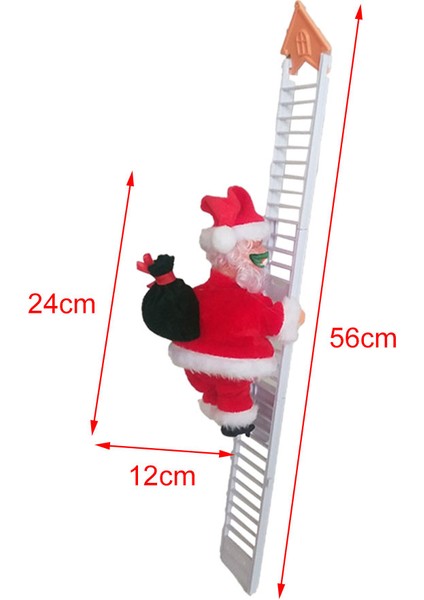 Elektrikli Tırmanma Merdiveni Noel Baba Noel Hediyesi Noel Baba Noel Ağacı Tırmanmak Ev B (Yurt Dışından) fiyatları