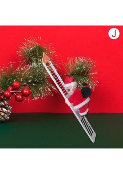 Elektrikli Tırmanma Merdiveni Noel Baba Noel Hediyesi Noel Baba Noel Ağacı Tırmanmak Ev B (Yurt Dışından) indirimleri