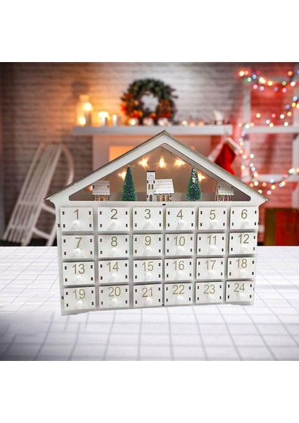 Yaratıcı Noel Ahşap Advent Takvimi Süsler Için Takvim Teşekkürler (Yurt Dışından)