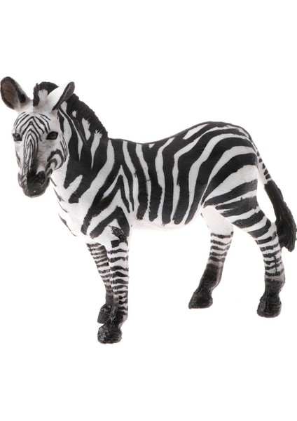 Mini Zebra Yaban Hayatı Modeli Şekil Heykelcik Çocuk Eğitici Oyuncak Ev Dekoru (Yurt Dışından)