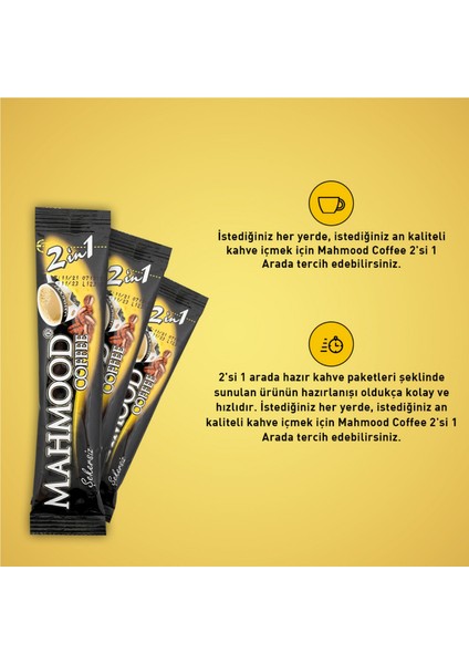 Mahmood Coffee 2'si 1 Arada Hazır Kahve 48 Adet x 10 gr