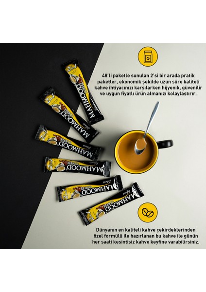 Mahmood Coffee 2'si 1 Arada Hazır Kahve 48 Adet x 10 gr