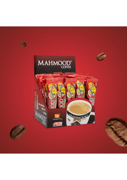 Mahmood Coffee 3'ü 1 Arada Hazır Kahve 48 Adet X 18 Gr