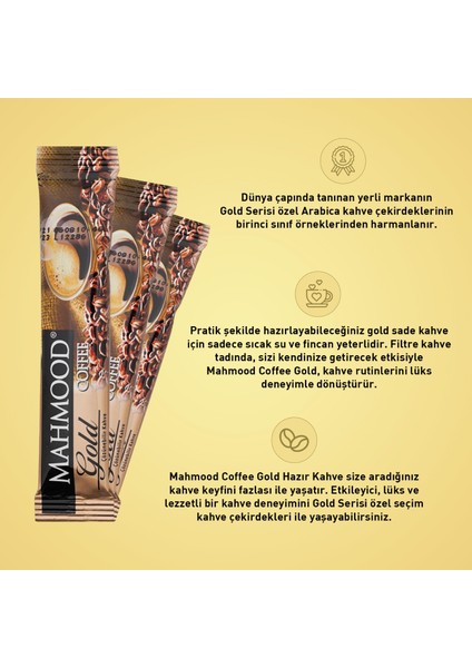 Mahmood Coffee Gold Hazır Granül Kahve 48 Adet X 2 gr