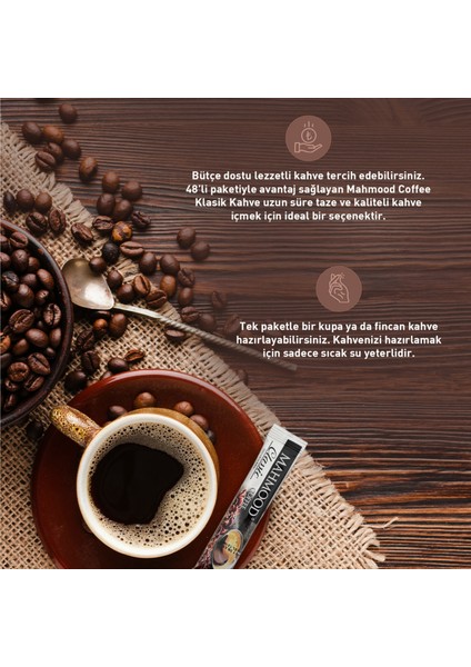 Mahmood Coffee Klasik Granül Kahve 2 Gr X 48 Adet