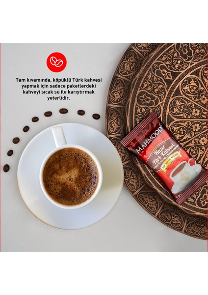 Mahmood Coffee Sade Hazır Türk Kahvesi 12 Adet X 6 gr