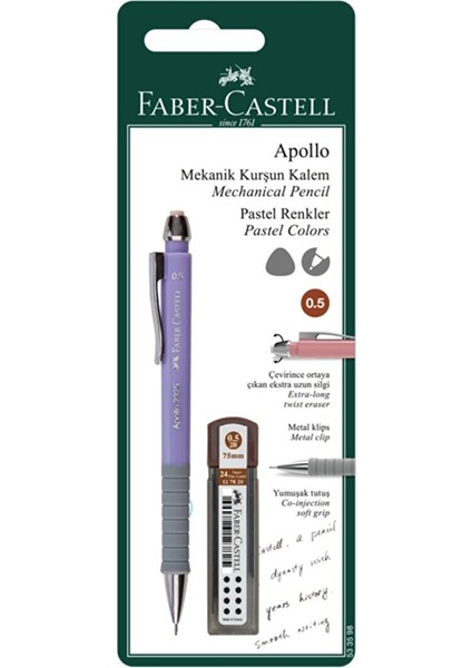 Faber Castel Bls. Apollo Versatil Uçlu Kalem 0.5 mm In Pastel