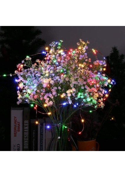 10 M 100LEDS Güneş Paneli Dize Işık Su Geçirmez Bahçe Düğün Parti Dıy Dekor (Yurt Dışından)