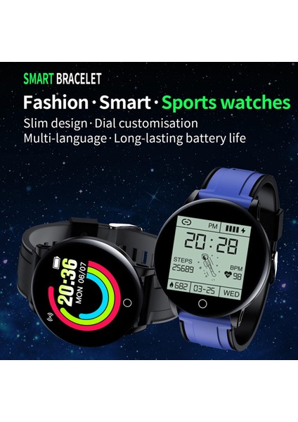 Akıllı Izle Anti-Kayıp Uyku Monitör Diş IP65 Su Geçirmez Erkekler Kadınlar Mavi (Yurt Dışından) modelleri