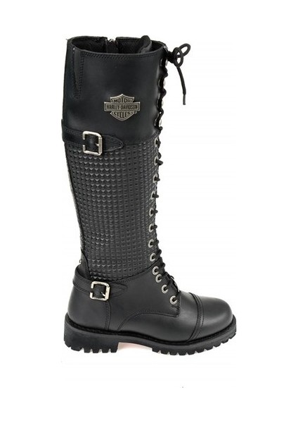 Tiny Black Siyah Deri Kadın Çizme