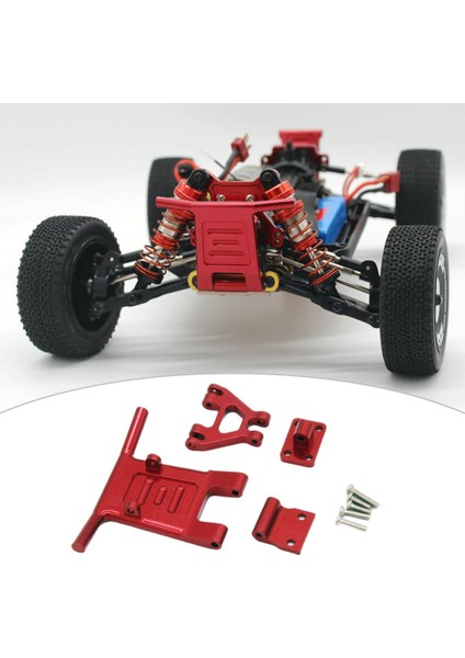 Rc Ön Guard & Wltoys Için Tampon 124016 124018 Paletli Buggy Kamyon Parçaları Kırmızı