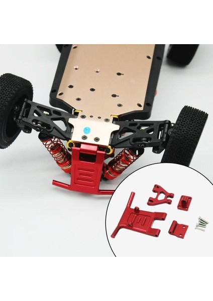 Rc Ön Guard & Wltoys Için Tampon 124016 124018 Paletli Buggy Kamyon Parçaları Kırmızı
