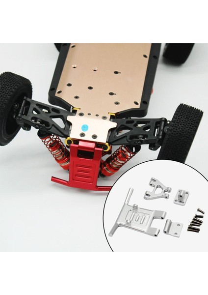 Rc Ön ve Tampon Wltoys 124016 124018 1/14 144001 Model Yedek Titanyum(Yurt Dışından)