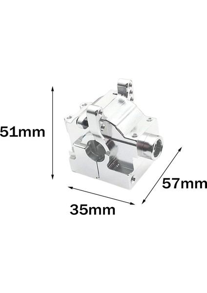 Jlb Yarış Çita Modeli Için 1/10 Rc Dişli Kılıf Kapak Bigfoot Kamyonlar Dıy Accs Mavi(Yurt Dışından)