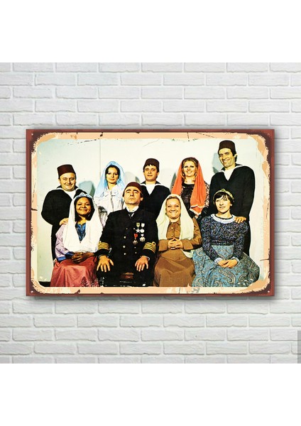 Yeşilçam Retro Ahşap Poster