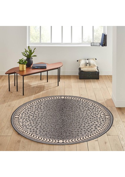Dijital Baskı Yıkanabilir Kaymaz Taban Yuvarlak Halı RVG7165
