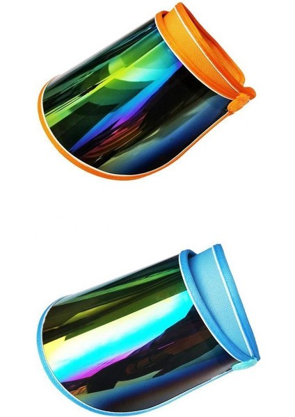 2 Adet Güneş Şapka Visor Sürüş Koşu Açık Anti-Uv Tam Yüz Kalkan Kapaklar (Yurt Dışından)