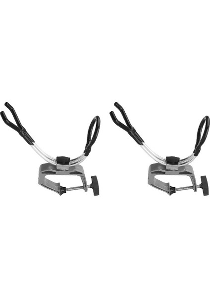 2 Adet Ayarlanabilir Tekne Kayık Yat Olta Tutucu Rafları Kelepçe Max.5cm (Yurt Dışından)