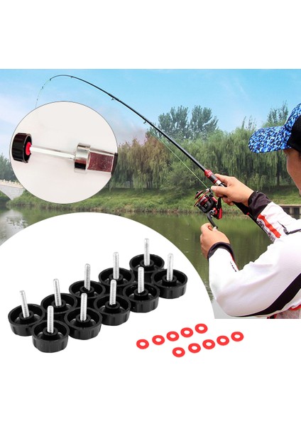 10PC 2mm Dia. Balıkçılık Makaraları Için Vidalar Somunlar Topuzu Güç Kolu Kavrama (Yurt Dışından) modelleri