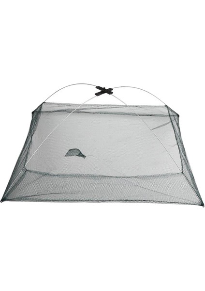 60 cm Katlanmış Balıkçılık Net Karides Crayfish Minnow Yem Dip Kafes Tuzağı (Yurt Dışından)