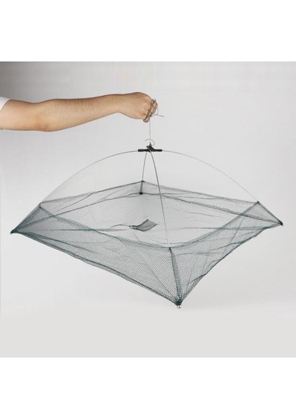 60 cm Katlanmış Balıkçılık Net Karides Crayfish Minnow Yem Dip Kafes Tuzağı (Yurt Dışından) fırsatları