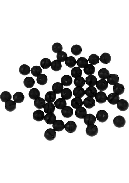 50X 8mm Yuvarlak Yüzen Teçhizat Boncuk Yumuşak Sazan Balıkçılık Boncuk Balıkçılık Siyah Mücadele Siyah (Yurt Dışından) fiyatları