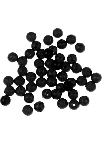 50X 8mm Yuvarlak Yüzen Teçhizat Boncuk Yumuşak Sazan Balıkçılık Boncuk Balıkçılık Siyah Mücadele Siyah (Yurt Dışından) fırsatları