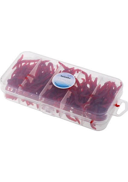 150 Adet Yumuşak Solucan Balıkçılık Yem Solucan Lures Kancalar Yemler Kırmızı (Yurt Dışından) modelleri