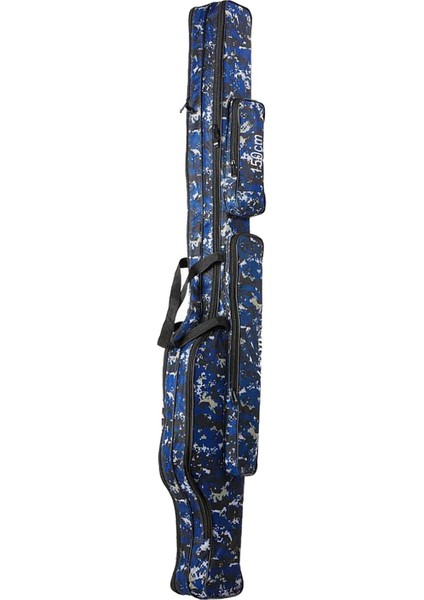 Çubuk ve Makara Holdall Çanta Için Hazır Tutuyor Çubuklar Sazan Kaba Balıkçılık Malzemeleri 2 Katmanlar 150 cm Mavi (Yurt Dışından)