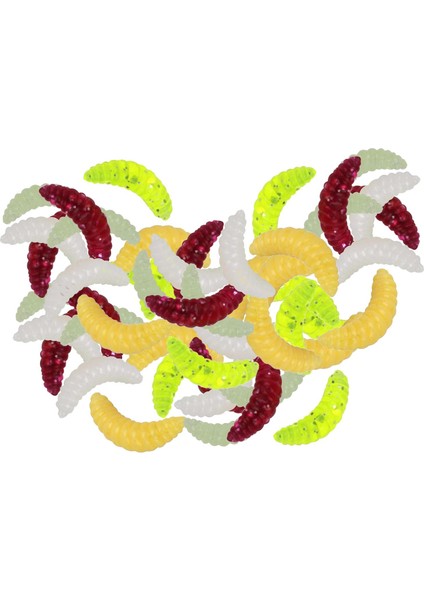 10/50 / 100 Adet Balıkçılık Cazibesi Yem Yumuşak Plastik Solucan Şekli Yemler Solucanlar Mücadele 50 Adet (Yurt Dışından)