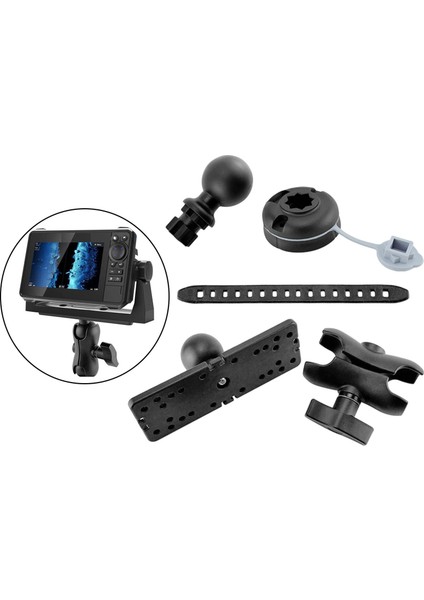 Döner Fishfinder Mount Electroni Balık Bulucu Montaj Plakası Kayak Yuvarlak Taban Için (Yurt Dışından) modelleri