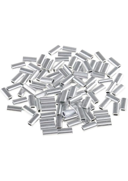 100 Adet Tek Alüminyum Balıkçılık Kıvrım Kollu Tüp Tel Lider Kol 1.5mm (Yurt Dışından) fiyatları