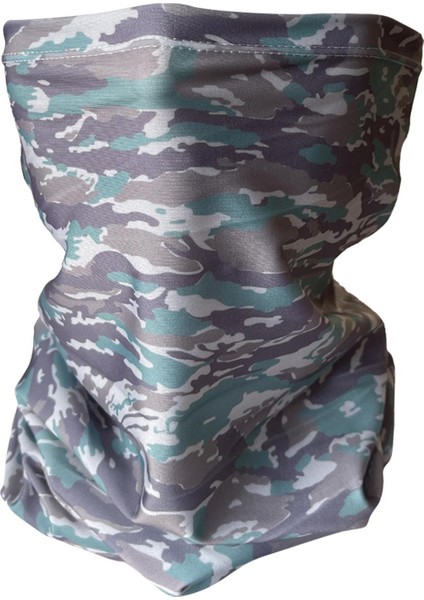 Soğutma Boyun Gaiter Tüp Eşarp Yüz Maskesi Kapak Bandana Bisiklet Balaclava Camo Gri (Yurt Dışından)
