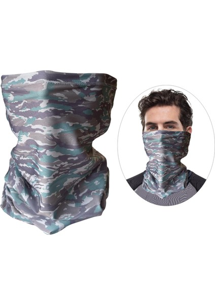 Soğutma Boyun Gaiter Tüp Eşarp Yüz Maskesi Kapak Bandana Bisiklet Balaclava Camo Gri (Yurt Dışından) indirimleri