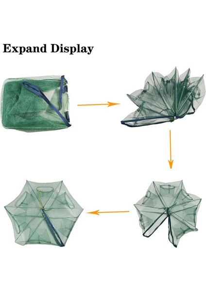 1 Parça Balıkçılık Tuzak Otomatik Örgü Plastik Karides Yetişkinler Için Balıkçılık Severler 8 Delik (Yurt Dışından) fiyatları