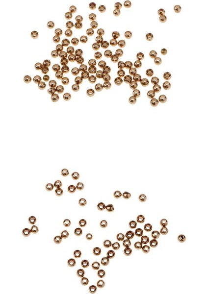 150 Adet Pirinç Boncuk Fly Bağlama Malzemeleri Cazibesi Jig 2 Boyutları Sinek Balıkçılık Boncuk (Yurt Dışından)