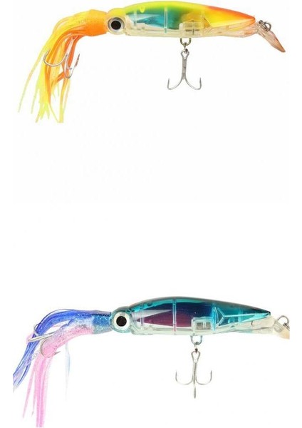 2 Adet Crankbait Lure Yapay Lure Deniz Balıkçılık Cazibesi 24 cm Sarı Mavi (Yurt Dışından)
