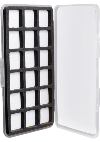 18 Manyetik Bölme Ile Süper Ince Plastik Sinek Balık Kutusu Köpük Ekleme (Yurt Dışından)