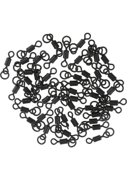 50 Adet Sazan Balıkçılık Fırdöndüler Mikro Kanca Yüzük Swivels Konektörü Chood Rig 20MM (Yurt Dışından)