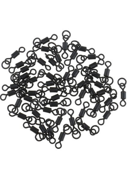 50 Adet Sazan Balıkçılık Fırdöndüler Mikro Kanca Yüzük Swivels Konektörü Chood Rig 20MM (Yurt Dışından)