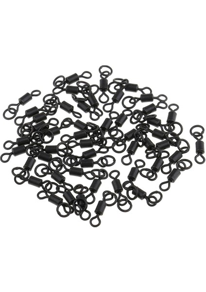 50 Adet Sazan Balıkçılık Fırdöndüler Mikro Kanca Yüzük Swivels Konektörü Chood Rig 20MM (Yurt Dışından)