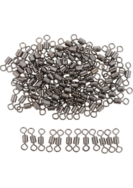 100 Adet Balıkçılık Varil Rulman Rulo Döner Katı Halka Bağlayıcı (Yurt Dışından)