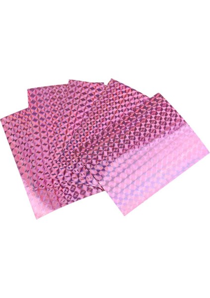 5 Adet / Grup Holografik Bant Nail Art Etiketler Lazer Bant Cazibesi Bant Ölçeği Pembe (Yurt Dışından)