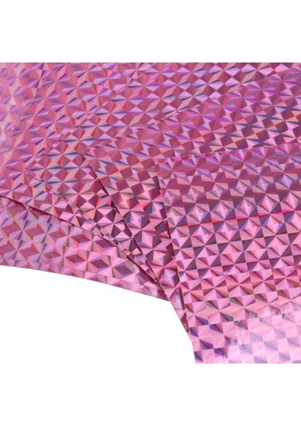 5 Adet / Grup Holografik Bant Nail Art Etiketler Lazer Bant Cazibesi Bant Ölçeği Pembe (Yurt Dışından) modelleri