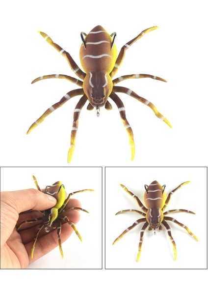 Örümcek Yumuşak Yem 3.1 "yem Yapay Lures Balıkçılık Cazibesi Açık Tip 5 (Yurt Dışından)