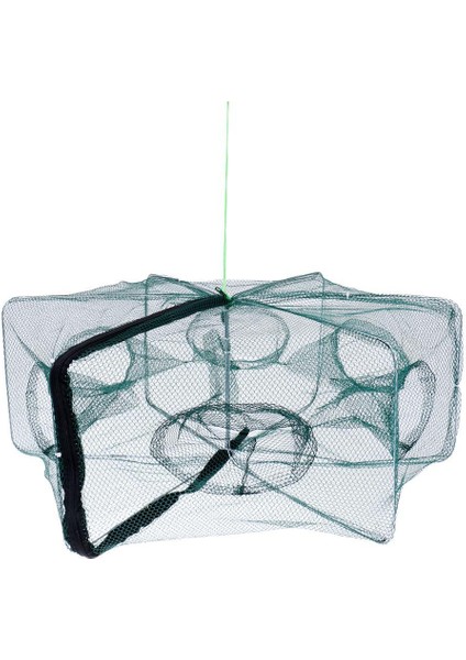 Katlanabilir Balıkçılık Net Tuzak Döküm Kafes Karides Karides Net 6 Delik (Yurt Dışından) fırsatları