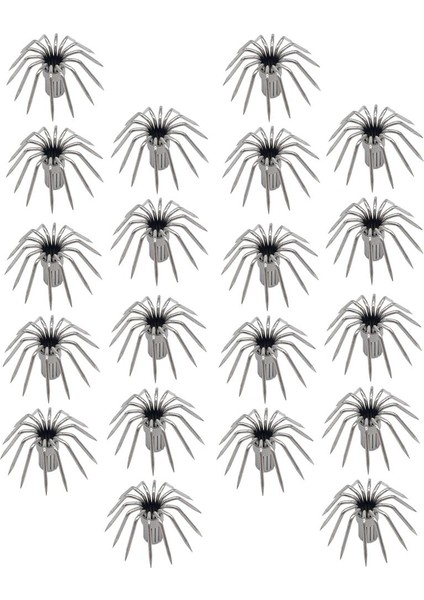 20 Adet 12 Noktalar 14 Noktalar Karides Nikel Squid Hooks B (Yurt Dışından)