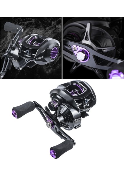 Baitcasting Reel 2 + 1 Bb 7.2: 1 Balıkçılık Reel 18LB Sürükle 7 Magnet Fren Sistemi Sağ El (Yurt Dışından) fiyatları